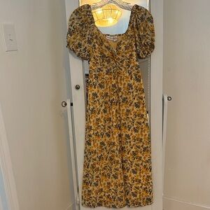 Sincerely Jules Yellow Floral Maxi Dress
